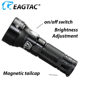 EAGTAC TX25C Ultra Kompakten EOS Svetilka 1177 Lumnov Dolge Razdalje CR123A Porcket Lahka Strani Stikalo Posnetek na Magnetni Tailcap