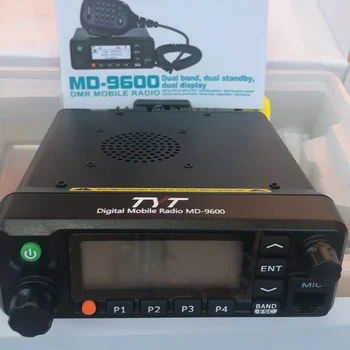 TYT MD-9600 Dual Band 136-174MHz & 400-480Mhz Digital Mobile Radio 50/45/25 W Visoke Kakovosti DMR Radijskih + 1 kabel za programiranje