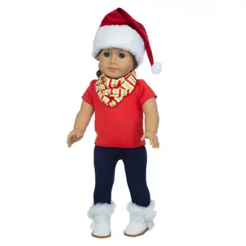 2020 Nove Božič obleko, Primerni za American Dekle Lutka Obleko 18-palčna Lutka Božič Dekle Darilo(samo prodajajo oblačila)