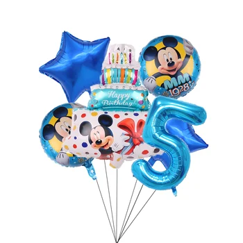 1set Mickey Miške Minnie Torto Folija Balon 32inch Število Balonom, Rojstni dan Okraski Otroci Baby Tuš Stranka Baloon Igrače
