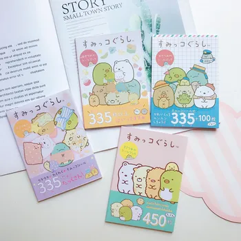 Nove Lepe Risanke sumikko gurashi Otrok, nalepke, knjige ins nalepko kartice kombinacija majhne knjige diy strani računa za telefon