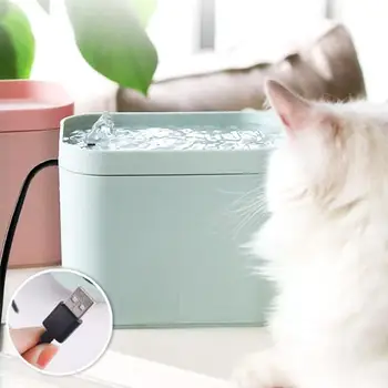 Mačke, Psi Samodejno Vodnjak z USB Kablom Pet Smart Razpršilnik Vode za Pitje Sklede Napajalni Pet Pitne Vodnjak