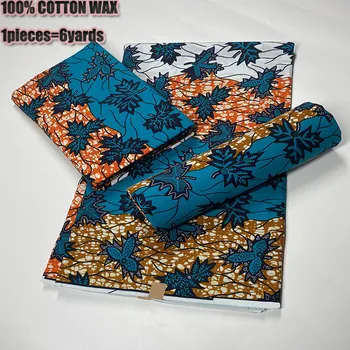 Lepo! bombaž nigerijski afriške vosek tiskanje tkanine ankara vosek afriške Najnovejši design Ženske vosek tkanine VF026