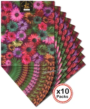 Multicolors cvetlični Afriške sego headtie pokrivala Afriške Glavo kravato šal Ovijalnika 10 Paketov na Lot 20 kosov skupaj primerna izbira