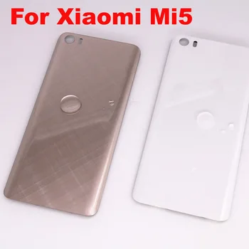 Original Najboljši 3D steklo z logotipom Hrbtni Pokrovček Za Xiaomi Mi5 M5 Stanovanj plošča pokrov Baterije Za Xiaomi Mi 5 Hrbtni Pokrovček Baterije