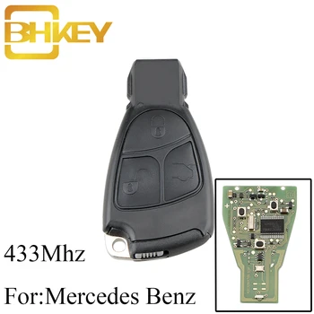 BHKEY 3Buttons Smart Remote Avto ključ Fob Za Benz 433Mhz Za Mercedes Benz B C E ML S CLK CL Original avto ključ