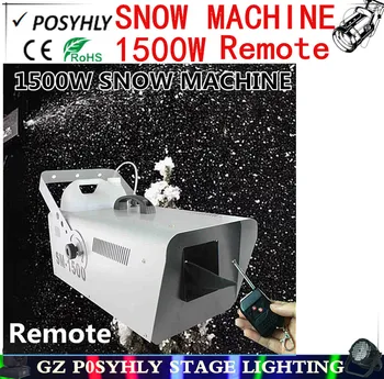 2016 novo ! Daljinsko 1500W sneg stroja / snežinka pralni strokovno fazi DJ oprema