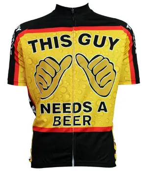 2019 Kolesarski Dres Kolesarstvo/Kolesarska majica Ta Fant Potrebuje Pivo kolesarska oblačila