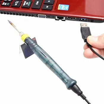 DANIU Prenosni USB Powered Mini 5V 8W Električna Spajkalna Železa Z LED Indikator Visoke Kakovosti