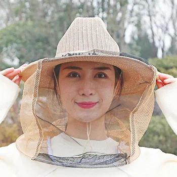 Debele Anti-čebelarski Klobuk Čebelarska Orodja Očesa Vezavi Dihanje Čebel Mreže Ujeti Klobuki Bee Sting Varstva do leta 2020 Nova F