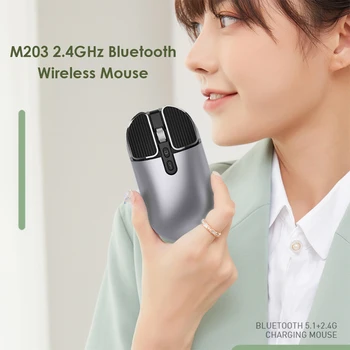 Urad za Prenosnik Miši Miško Pro Gamer Slim 2,4 GHz Bluetooth Miške za Polnjenje 1600 DPI Nastavljiv Brezžični Miši Dropship