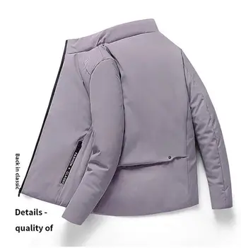 2020 Novo Pozimi Topla Jakna Moški Hooded Slim Priložnostne Moda Plašč Bombaž-oblazinjeni Suknjič Parka Suknji Debel Plašč