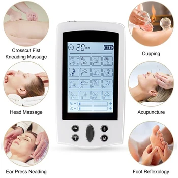 Električni Deset Massager Mišični Stimulator Akupunktura Digitalni Terapija Pralni Electrostimulator EMS Masaža Telesa z Zdravo Nego