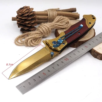Folding Nož Taktično Preživetje multi-funkcijo Lovski Nož Multitool Leseni Ročaj EOS Orodja Kampiranje na Prostem Žepni Noži