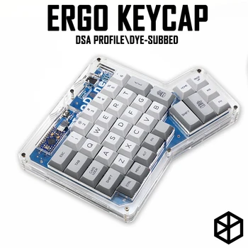 Dsa ergodox ergo pbt dye subbed keycaps za po meri mehanske tipkovnice Infinity ErgoDox Ergonomska Tipkovnica keycaps svetlo siva