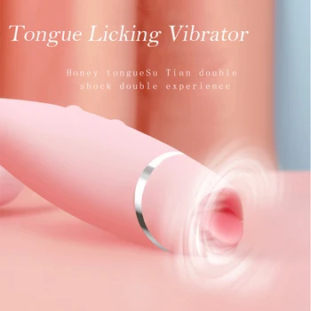 Blowjob Jezika Lizanje Klitoris Stimulator G-Spot, Vibratorji za Ženske Nastavek Massager Seks Ustni Muco Lizanje Igrače Za Pare