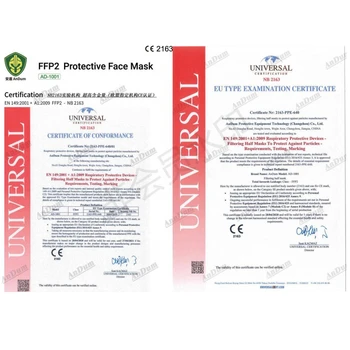 10-100 kosov Reuseable ffp2mask KN95 Masko Varnost Prah Respirator Masko za Obraz Maske Usta Dustproof Zaščitna mascarillas fpp2