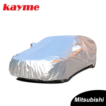 Kayme aluminija Nepremočljiva avto prevleke super za zaščito pred soncem prah, Dež avto zajemajo celotno univerzalni auto suv zaščitnih za Mitsubishi