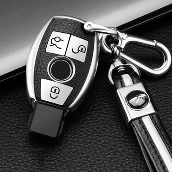 PU+TPU avto ključ tipko na pokrovčku primeru za Mercedes benz CLS CLA GL R SLK AMG A B C č-Razred E43 W213 E300 E400 dodatki