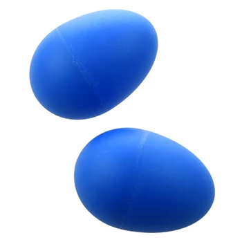 1 Par Plastičnih Udarne Glasbene Jajce Maracas Shakers modra