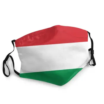 Madžarsko Zastavo Ponovno Natisnjen Usta Masko Proti Vetru Hladno Dokaz Pozimi zaščitni Pokrov Respirator za Moške, Ženske