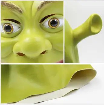 Pustne maske, Cosplay dekoracijo Shrek maske Počitnice karneval Zanimivo stranka visoke kakovosti Latex igrača Prop Halloween darilo
