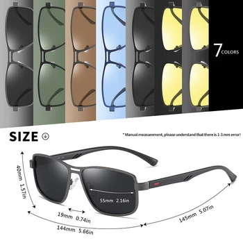 AOFLY blagovne Znamke 2020 Modna sončna Očala Moških Polarizirana Kvadratnih Kovinski Okvir Moška sončna Očala Vožnje Ribiška Očala zonnebril heren