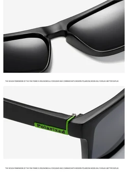 Klasičen Moški Polarizirana sončna Očala Letnik blagovno Znamko Design Kvadratnih Vožnjo sončna Očala Retro Odtenki Očala Oculos de sol UV400 Gafas