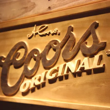Coors Original Pivo 3D Lesene Bar Znaki