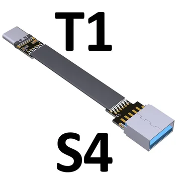 USB 3.0 Tip A Moški-USB3.1 Tip-C Moški Gor/Dol Kota USB za Sinhronizacijo Podatkov & Polnjenje Kabel tip c Kabel Priključek tok FPC FPV Ravno