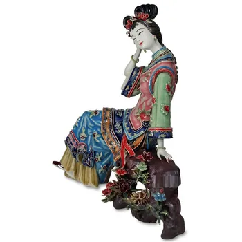 WU CHEN DOLG Kitajski Starinsko Lepih Žensk, Figurice Letnik Jinling Dvanajst Porcelana Ženske Lutke Skulpture Doma Dekor R2395