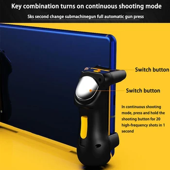 Mobilni Krmilnik za Igre za Ipad PUBG Sproži Krmilnik L1R1 z 2 Parov Gaming Prst Zajema