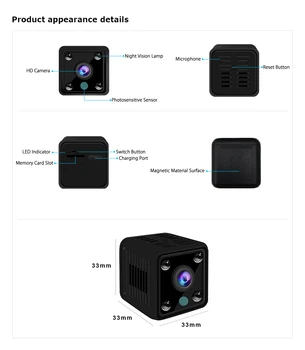 1080P Mini Wifi IP Kamera Zunanja Skrivnost Mikro Mini Kamere Glas, Video Snemalnik Varnosti Hd Brezžična Mini Kamere