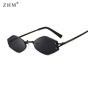 2020 Moda Poligon Borderless sončna Očala Ženske Retro Okvir sončna Očala Moške blagovne Znamke sončna Očala Oculos De Sol Feminino UV400