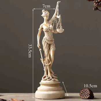 Boginja Themis Lady Justice Grške Mitologije Številke Kip Ustvarjalne Obrtniška Dela Dnevna Soba Dekoracijo