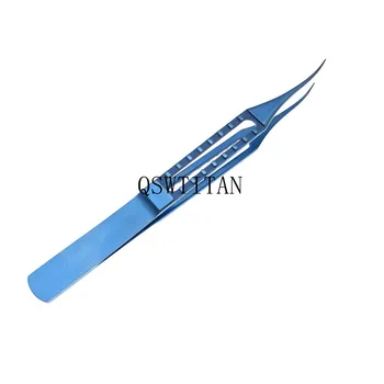 Titanove zlitine Zobozdravstveni instrument Ukrivljen Vezava Forcep 115mm očesni kirurški instrument
