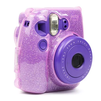 Najnovejši Hitra Kamera Torba Primeru za Fujifilm Instax Mini 9 Mini 8 8+ Primeru Fotoaparat Kožo Pokrivajo Klasični Bling Noctilucent Jelly Barve