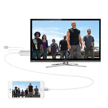 HDMI Kabel Za Strele z HDMI Kabel za HDTV TV AV Adapter USB Kabel 1080P Za iPhone X 8 7 6S Plus iOS iPad Zrak /iPad mini 2 3 4
