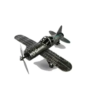 Retro Dvokrilec, Kovinski Modeli Letal Doma Dekor Ustvarjalne Obrti Okraski Miniaturni Modeli Letalo Model Igrače Za Otroke