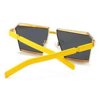 Peekaboo retro kvadratnih sončna očala za moške več barve poletje slog žensk sončna očala 2020 vroče prodaje uv400 pol kovin