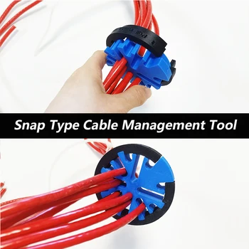 Snap-on omrežni kabel orodje za upravljanje omrežja kabinet računalniška soba kabel manager omrežni kabel glavnik podporo 24 linij