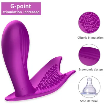 Nosljivi G-spot Vibrator Ogrevanje Brezžični Daljinski upravljalnik Metulj Vibrato Adult Sex Igrača Vagine, Klitoris Stimulator za Ženske