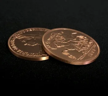 Razširili Lupini Queen Victoria Antičnih Kovancev (Rep, Baker), Čarovniških Trikov Čarovnik Pribor Blizu Pojavi Izginili Kovanec Magia