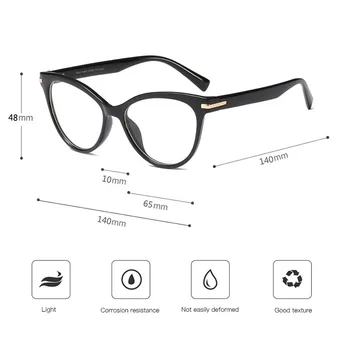 Klasična Mačka Oči Očala Okvir Retro Ženske Kratkovidnost Očala Moda Divje Optični Recept Za Očala