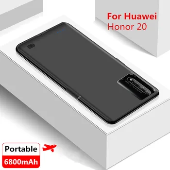 6800mAh Polnilnik Primerih Za Huawei Honor 20 Moči Banke Primeru Extenal Polnjenje Powerbank Kritje Za Čast 20 Pro Baterije Primeru