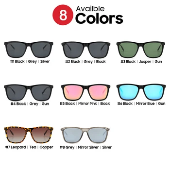 VIVIBEE Luksuzni Kvadratnih Polarizirana sončna Očala Moških Vožnje Modra Zrcalni Objektiv Klasičnih Unisex sončna Očala 2020 Trendi Ženske Odtenki
