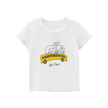 Dekleta T-shirt Oblačila Baby Toddler Otroci Kratek Rokav Risanka T Shirt Vrhovi Fant Oblačila Bombaž Baby Dekle Poletje Novo Prispeli do leta 2020