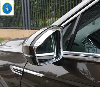 Yimaautotrims Auto Accessory Rearview Mirror Dež Obrvi Odtenek Rainproof Kritje za Vgradnjo, Primerna Za Volkswagen VW Tiguan 2016 - 2020 ABS