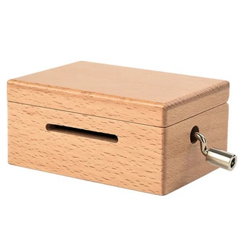 15 Ton DIY Strani-Koljenast Music Box Leseno Škatlo z Odprtino za Luknjanje in 28 Kos Papirja Trakovi, Glasbe, Gibanja Polje Papir Trak