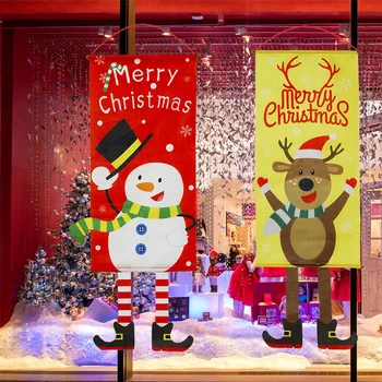Božič Visi Krpo Za Dom Banner Srečno Novo Leto 2021 Božič Vrata Dekor Verandi Prijavite Dekorativni Navidad